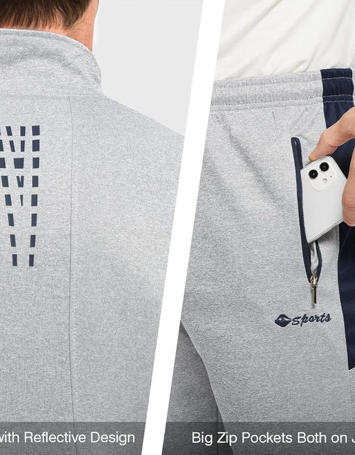 Load image into Gallery viewer, Men'S Tracksuit Athletic Sports Casual Full Zip Sweatsuit
