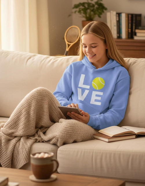 Load image into Gallery viewer, Love Tennis Sweatshirt Gift for Tennis Fan Tennis Player Cool Women Hoodie
