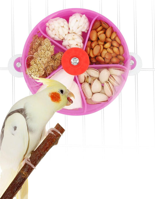 Load image into Gallery viewer, Bird Creative Foraging System Wheel Seed Food Ball Rotate Training Toy for Small and Medium Parrots Parakeet Cockatiel Conure
