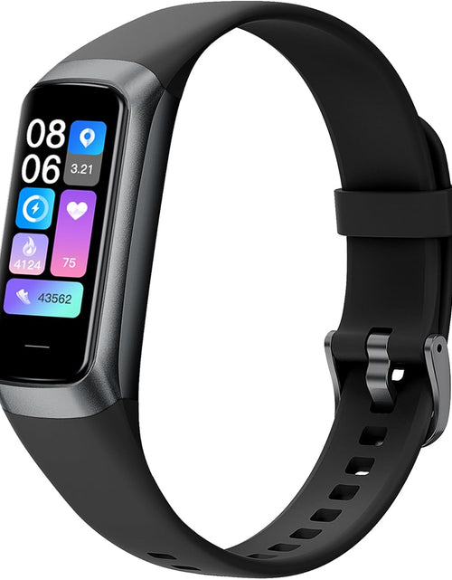 Load image into Gallery viewer, Keep Health Fitness Trackers for Women Men Amoled Step Counter Slim Thin 25 Sports Modes with Heart Rate Blood Pressure Monitor Alarm Stopwatch Timer Calories Burned IP68 Step Tracker Watch
