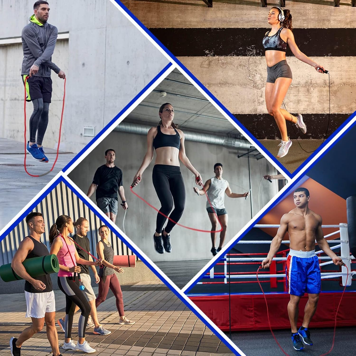 Weighted Jump Rope for Men Women - 1LB Heavy Jump Rope for Adult Fitness Workouts, Non-Slip Aluminum Handles, Ball Bearings Premium Skipping Rope Jump Rope for Exercise Boxing Crossfit Cardio Endurance and Strength Training MMA & Gym, Adjustable Length 9MM Solid Pvc/Cotton Jump Rope