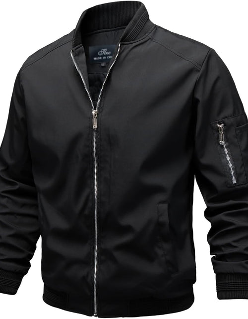 Load image into Gallery viewer, Men'S Lightweight Bomber Jacket Windbreaker Slim Fit Active Coat Outerwear
