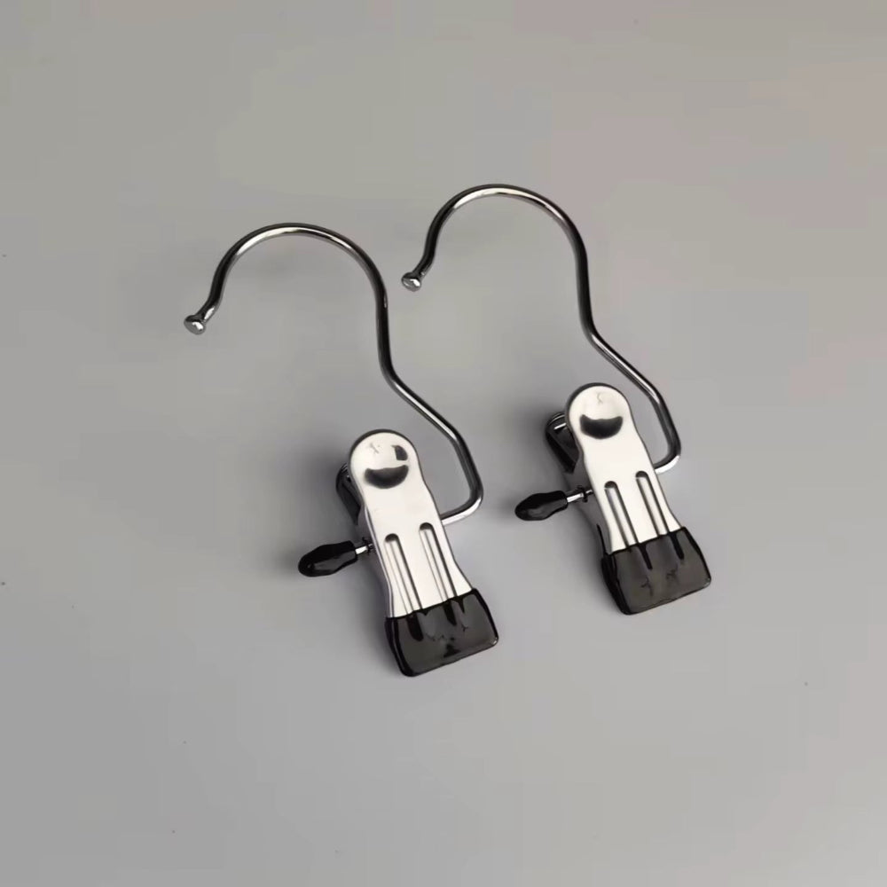 30/1PCS Boot Hanger 360° Rotating Portable Space Saving Hanger Single Clip Stainless Steel Hanging Hold Clip for Closet Travel