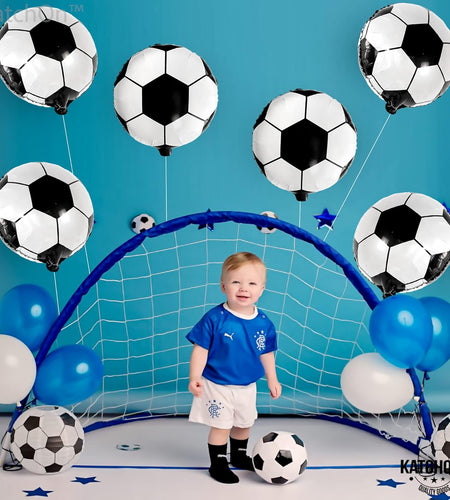 6 Pieces, 18 Inch Soccer Balloons - Soccer Party Decorations | Soccer Birthday Party Supplies | Soccer Birthday Balloons for Soccer Party Decorations | Soccer Ball Balloons for Gender Reveal Decor